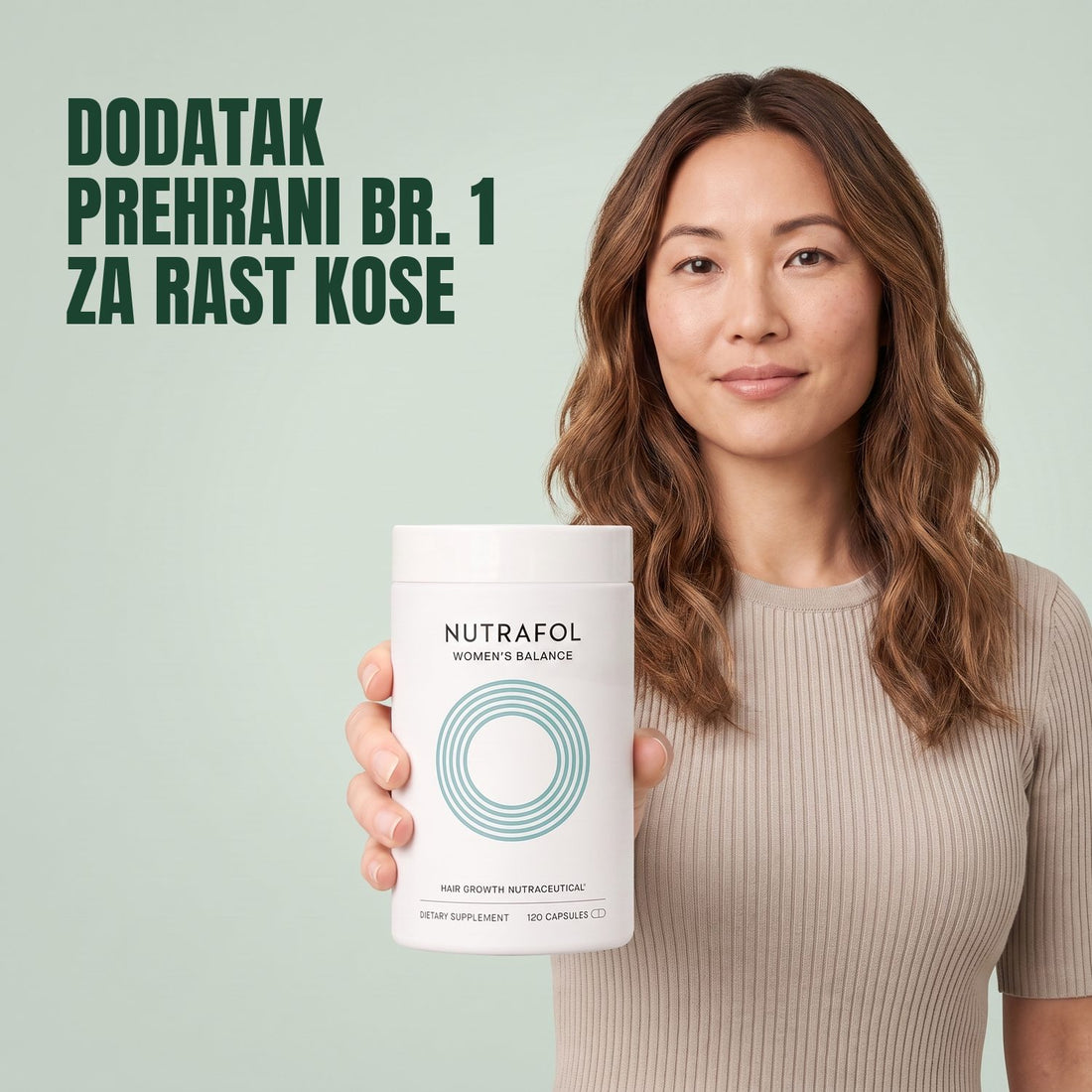 Nutrafol za žene 45+ — 3 posude po 120 kapsula, zaliha za 3 mjeseca