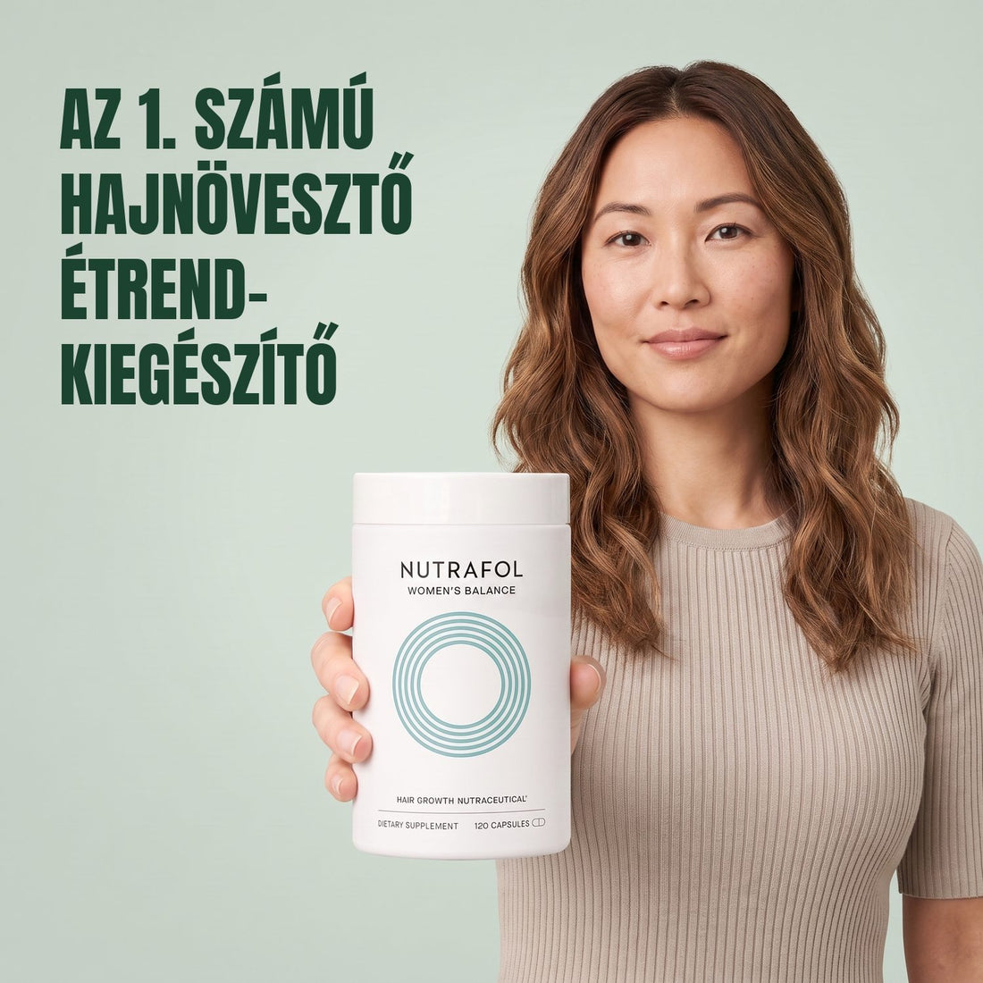 Nutrafol nőknek 45+ — 3 tégely, egyenként 120 kapszula, 3 havi adag