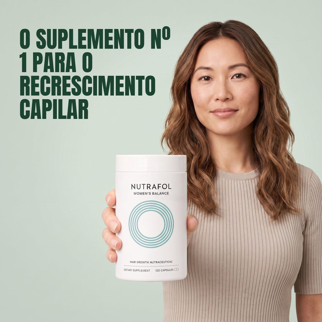 Nutrafol para Mulheres 45+ — 3 potes de 120 cápsulas, suprimento para 3 meses