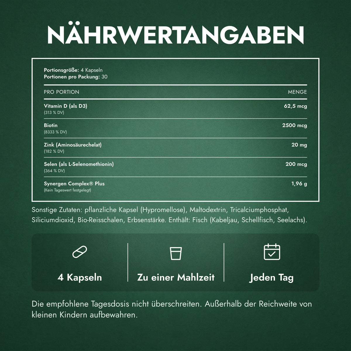 Nährwertangaben: Nutrafol Women's Balance