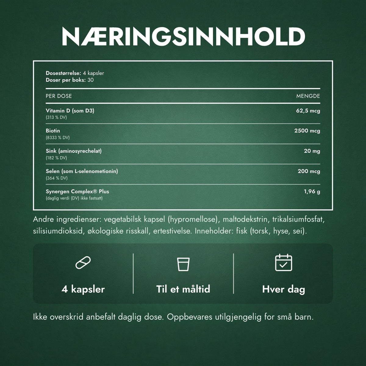 Næringsinnhold: Nutrafol Women's Balance