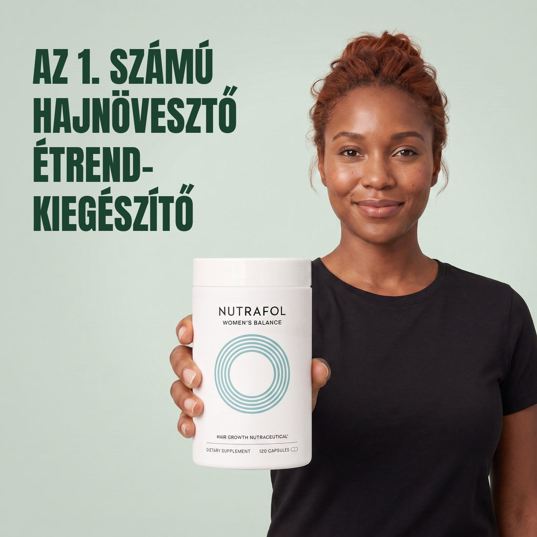 Nutrafol nőknek 45+ — 5 tégely, egyenként 120 kapszula, 5 havi adag