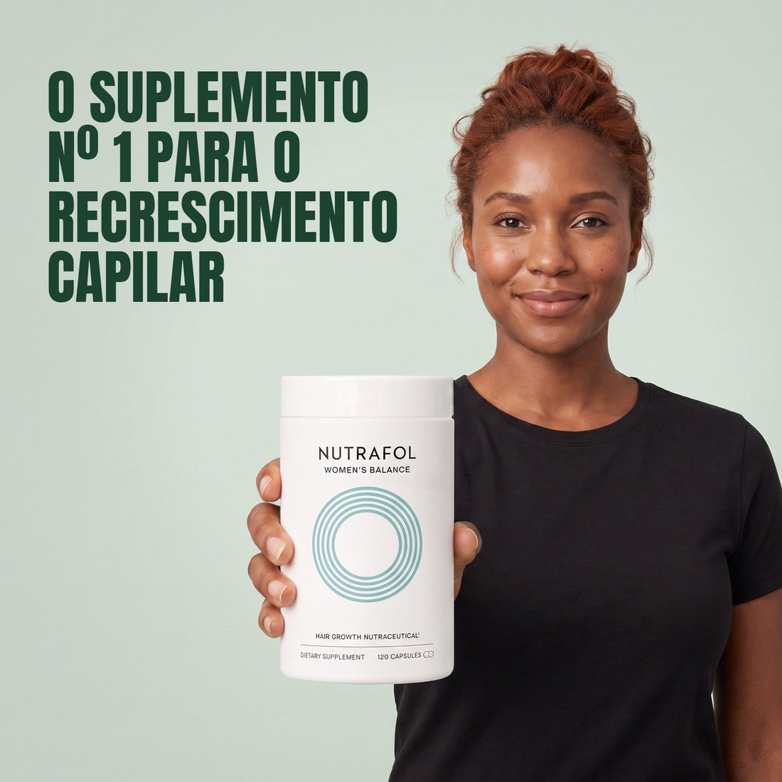 Nutrafol para Mulheres 45+ — 5 potes de 120 cápsulas, suprimento para 5 meses