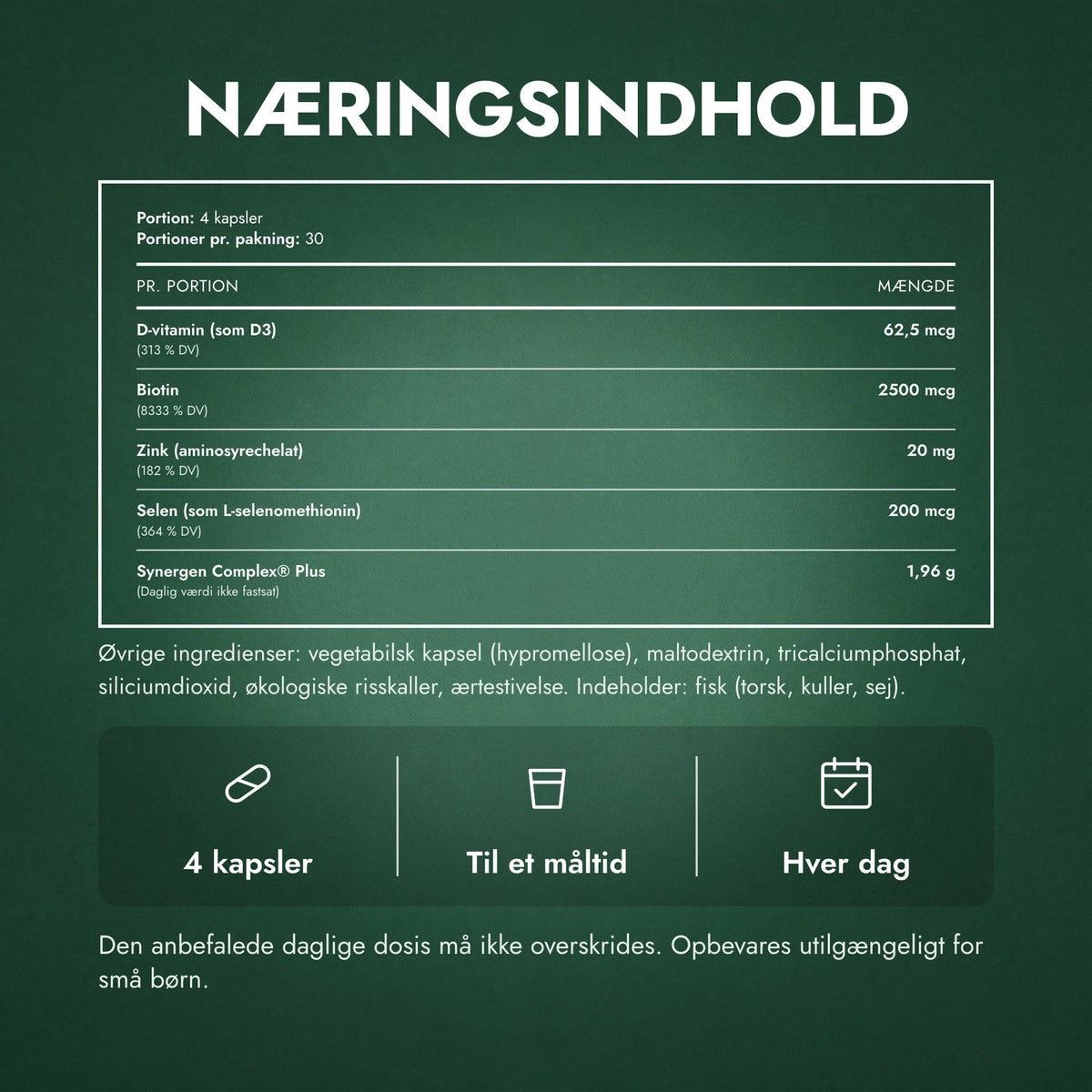 Næringsindhold: Nutrafol Women's Balance