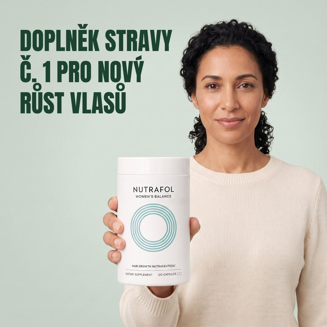 Nutrafol pro ženy 45+ — 6 dóz po 120 kapslích, zásoba na 6 měsíců