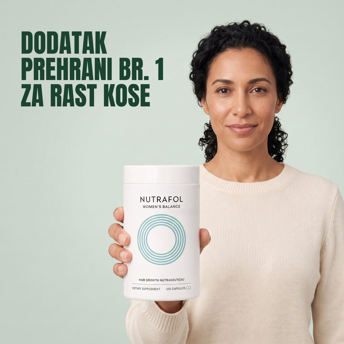 Nutrafol za žene 45+ — 6 posuda po 120 kapsula, zaliha za 6 mjeseci