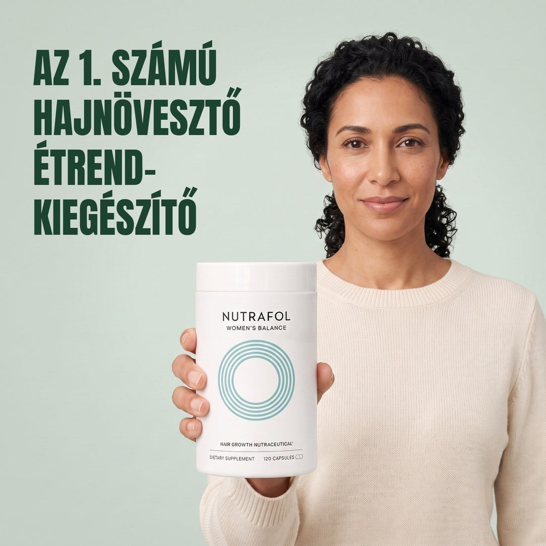 Nutrafol nőknek 45+ — 6 tégely, egyenként 120 kapszula, 6 havi adag
