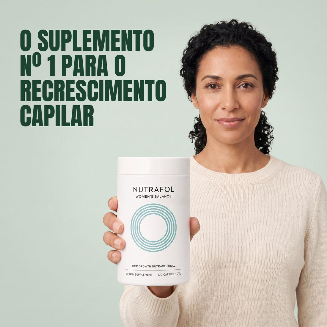 Nutrafol para Mulheres 45+ — 6 potes de 120 cápsulas, suprimento para 6 meses