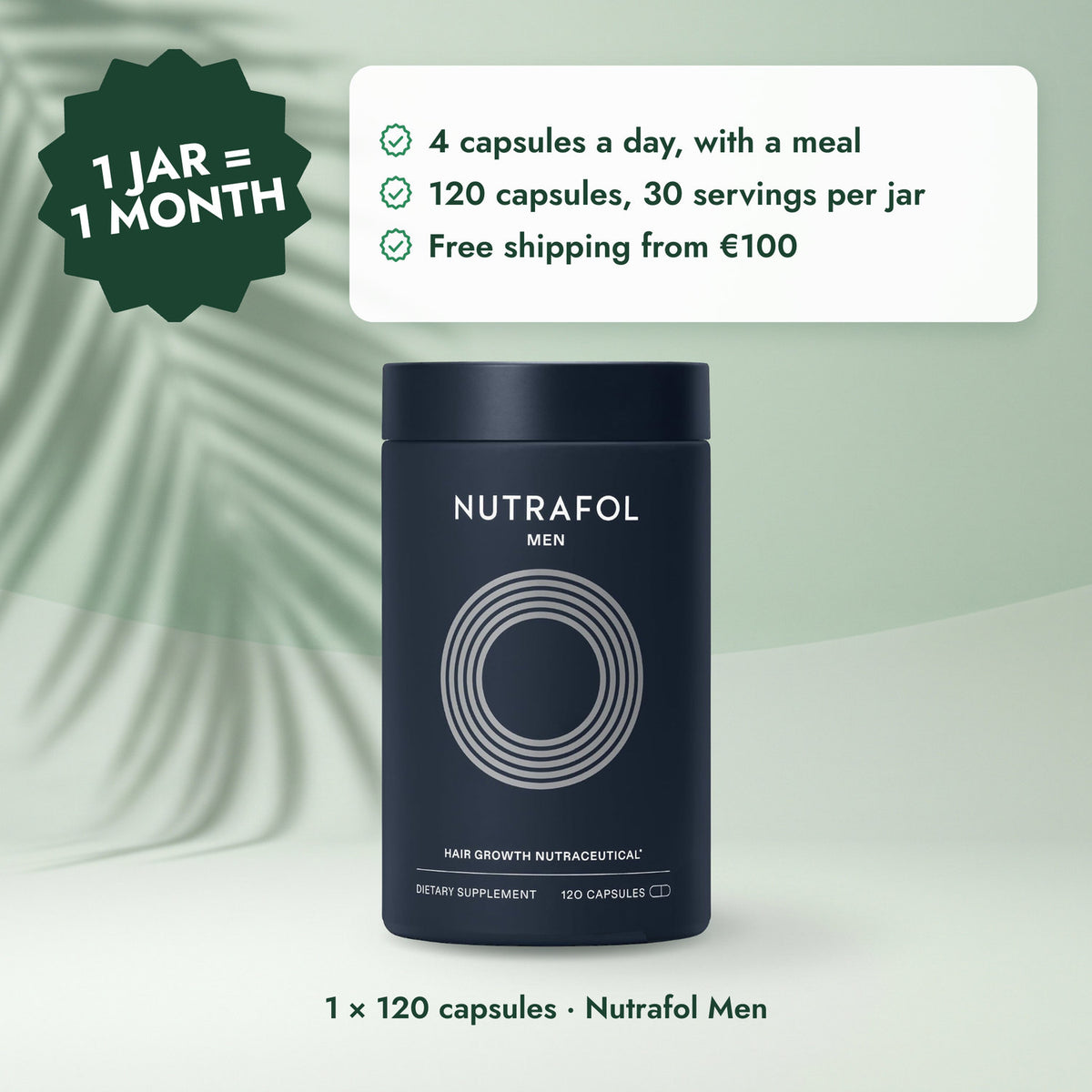 Nutrafol Men: Nutrafol for Men (120 Capsules)