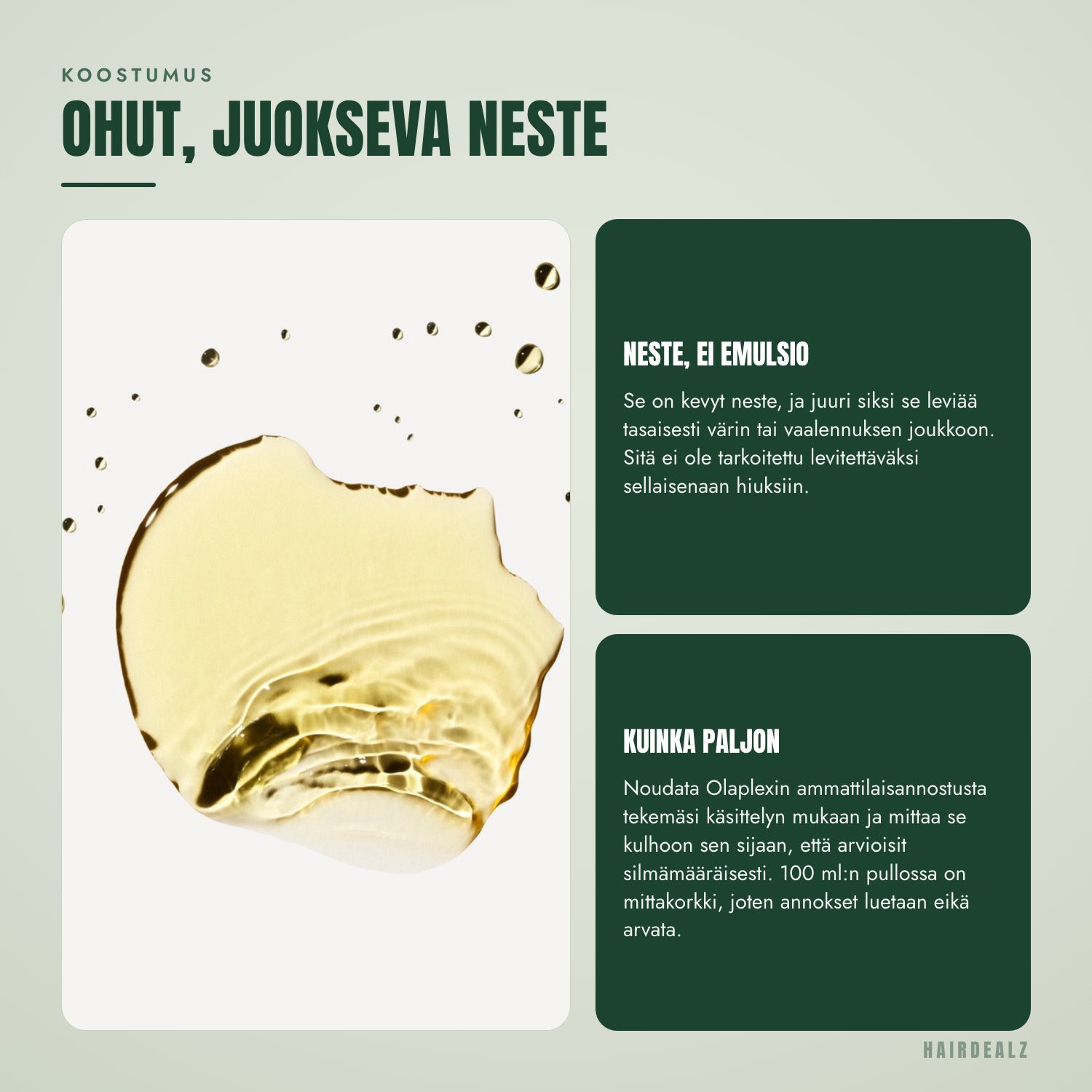 Olaplex No.1:n koostumus