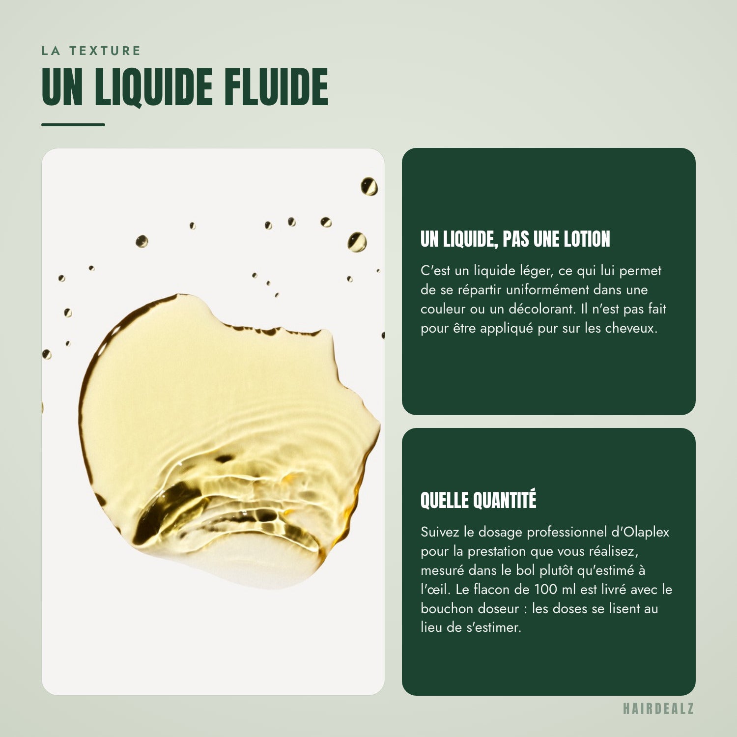 La texture du Olaplex No.1