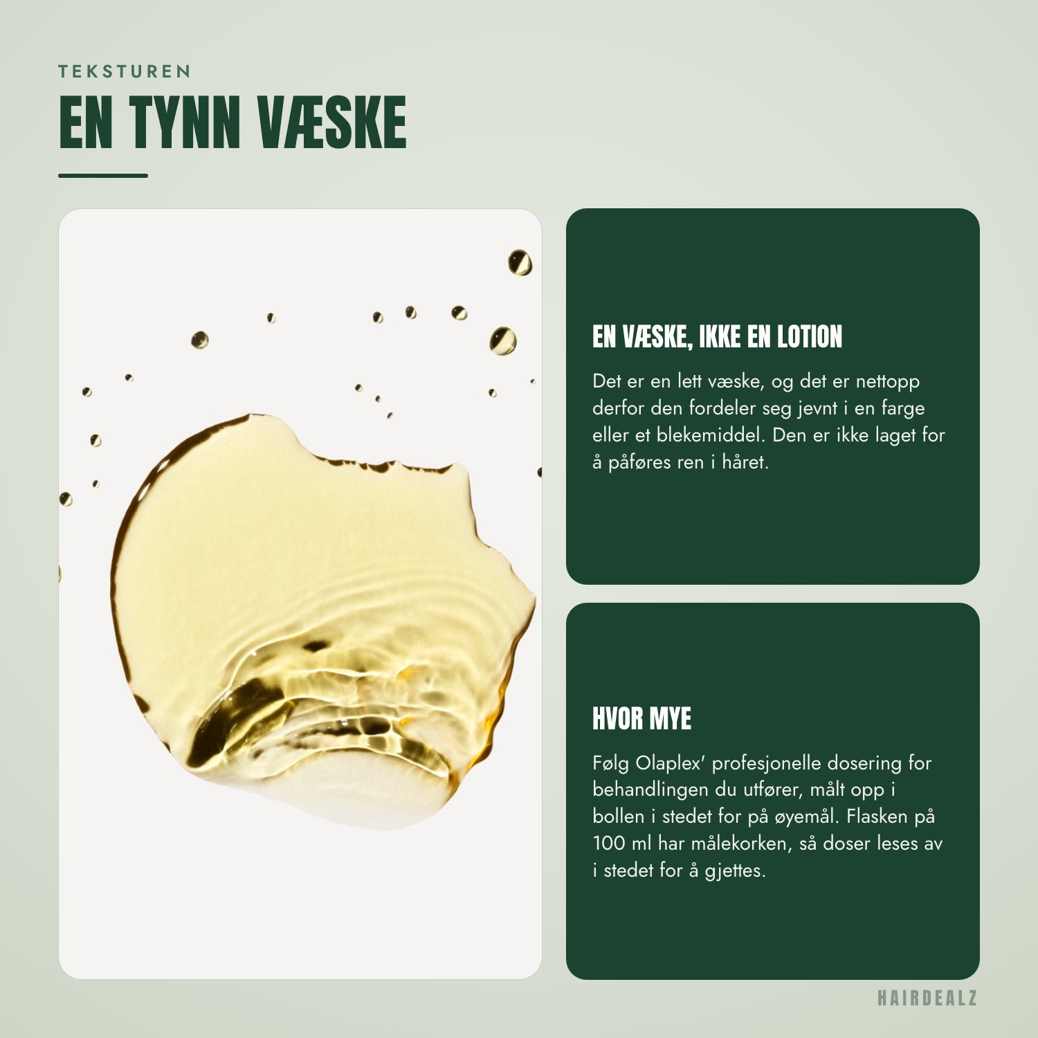 Teksturen til Olaplex No.1