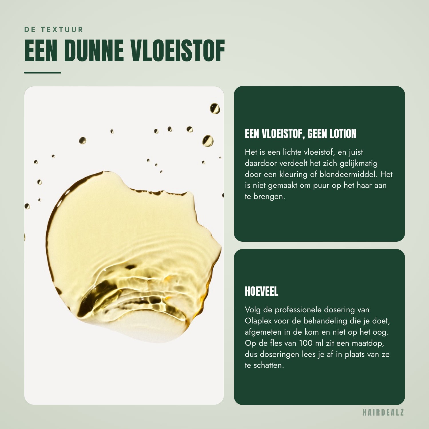 De textuur van Olaplex No.1