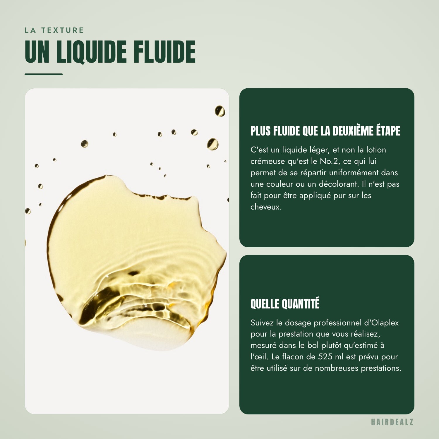 La texture du Olaplex No.1