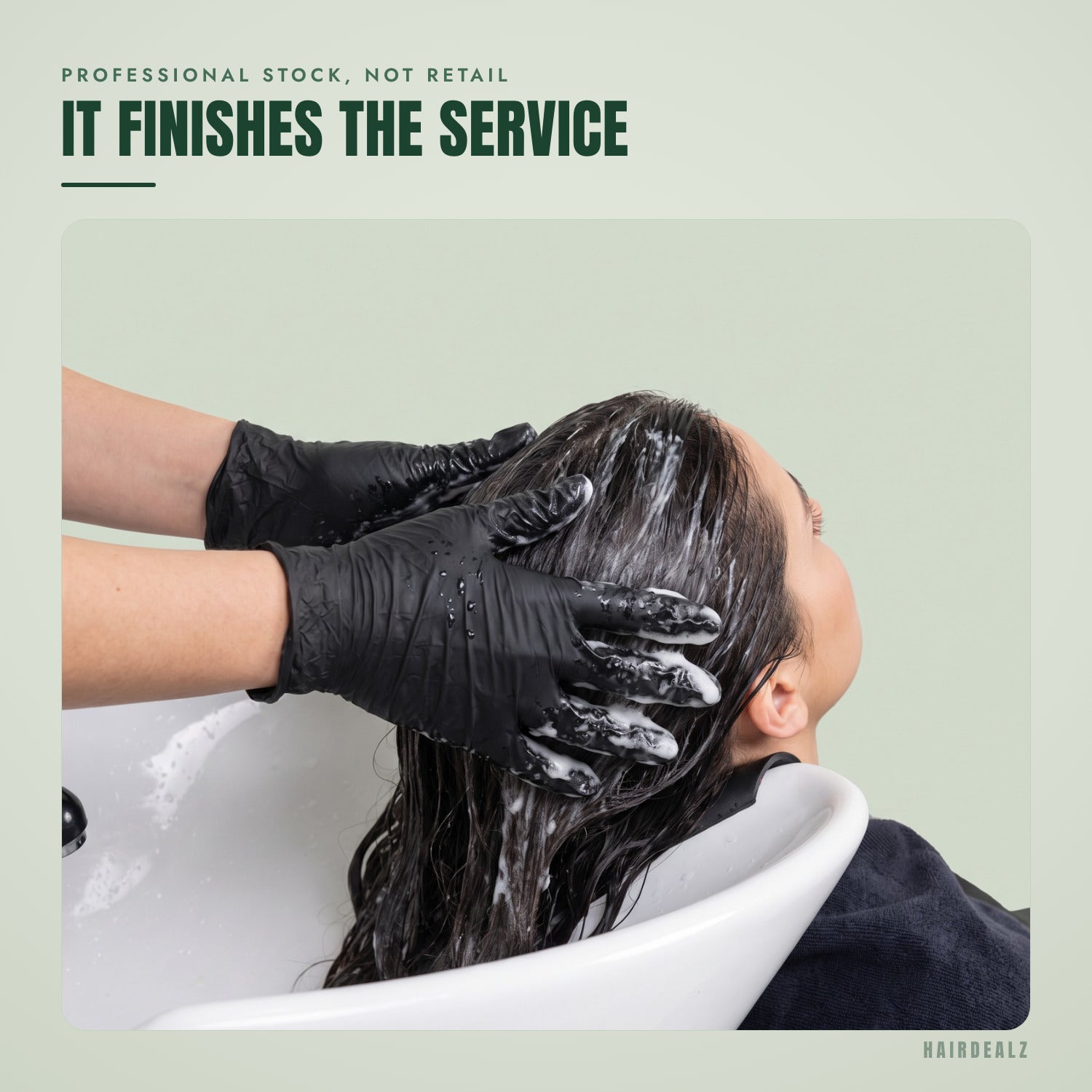 Olaplex No.2 in use against a green background