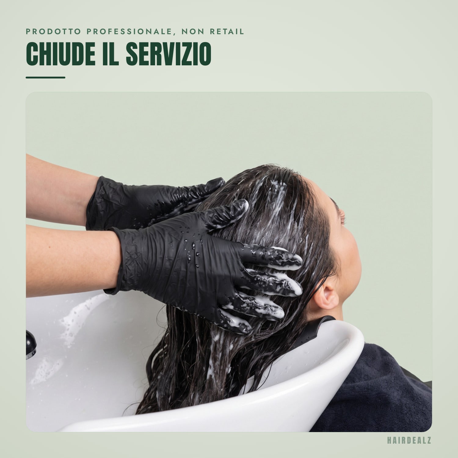 Olaplex No.2 in use against a green background