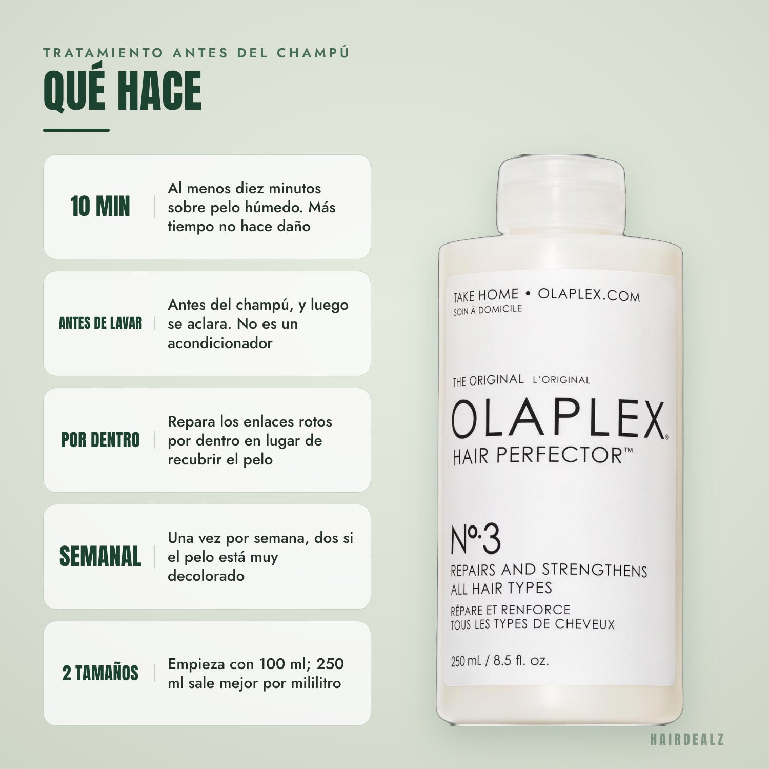 Qué hace Olaplex No.3