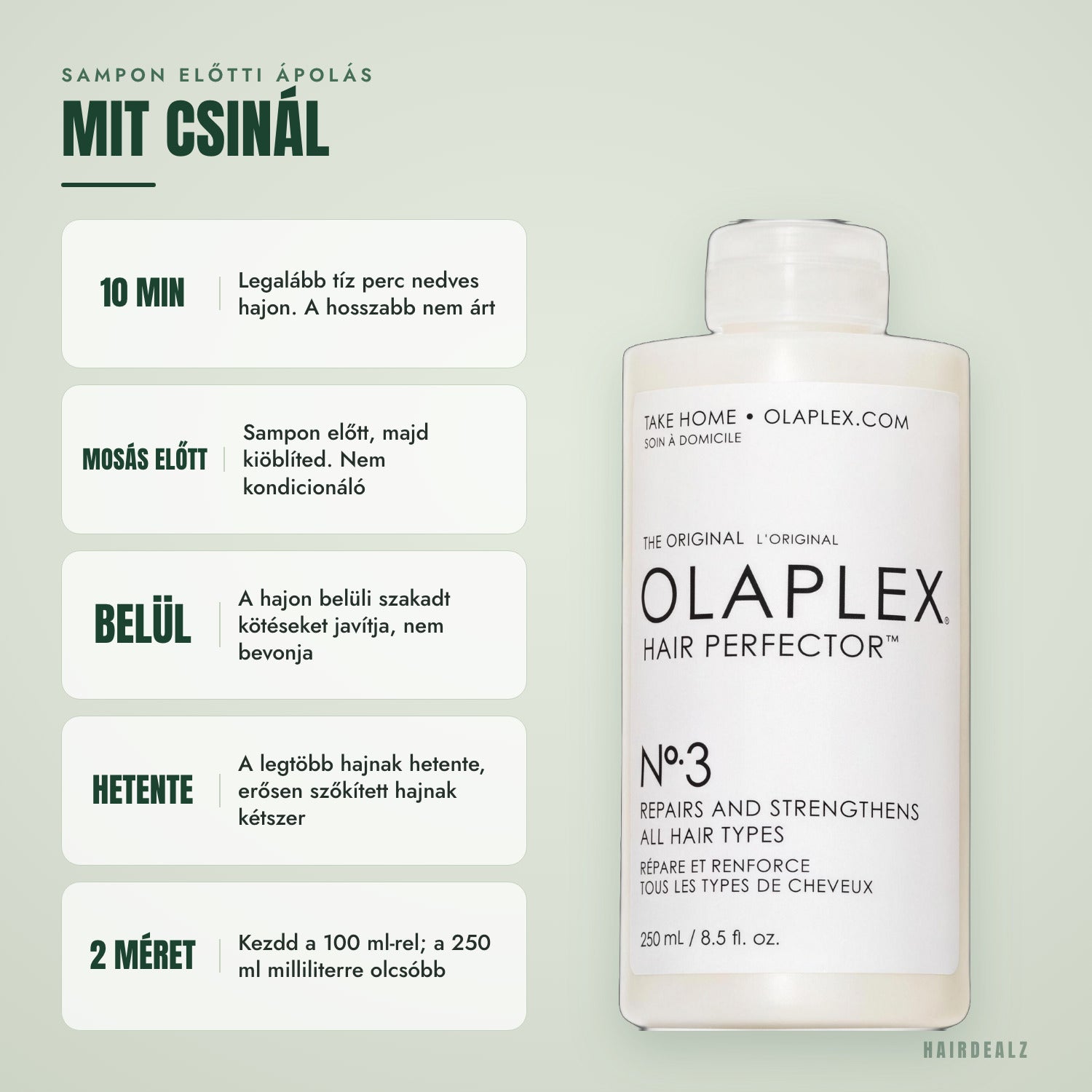 Mit csinál az Olaplex No.3
