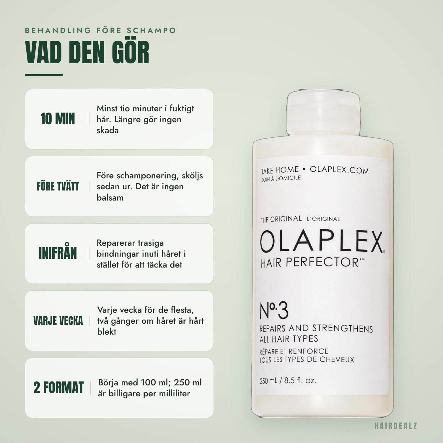 Vad Olaplex No.3 gör