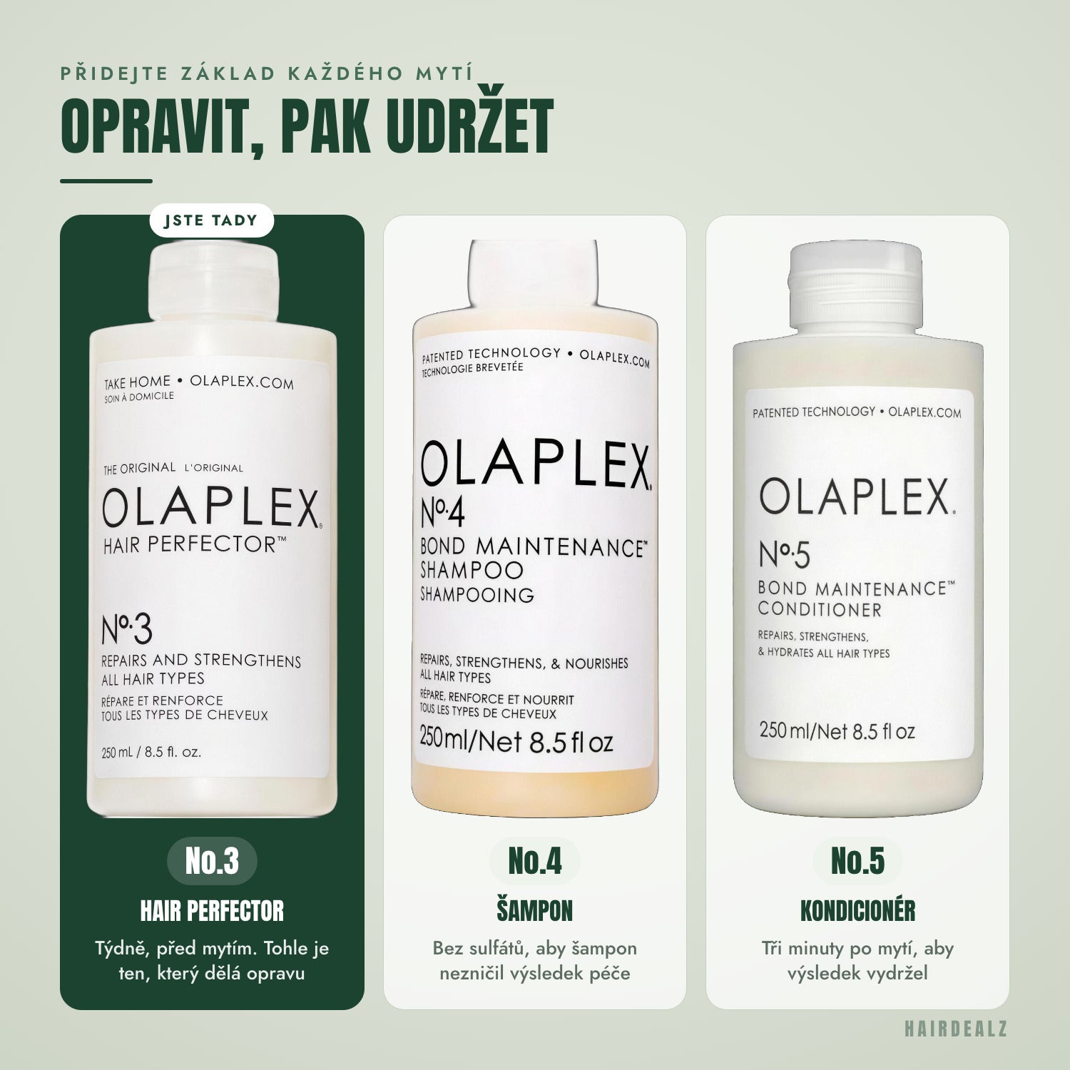 Který Olaplex kombinovat s Olaplex No.3