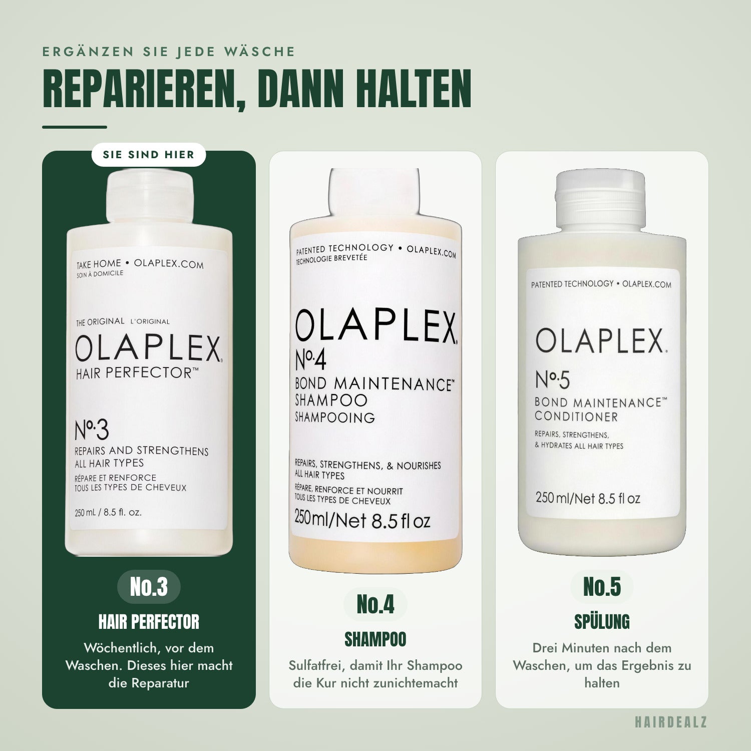 Welches Olaplex zu Olaplex No.3 passt
