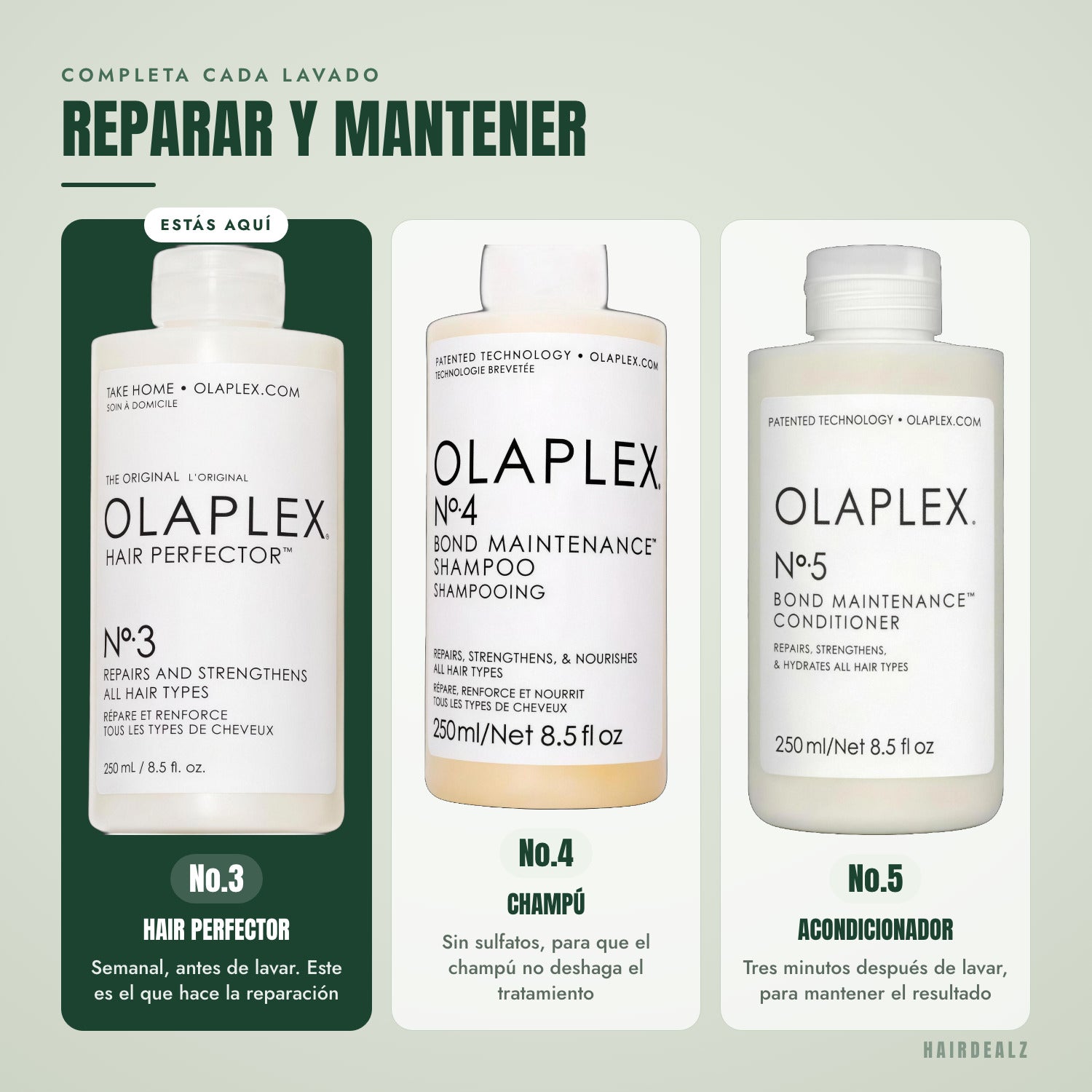 Qué Olaplex combinar con Olaplex No.3