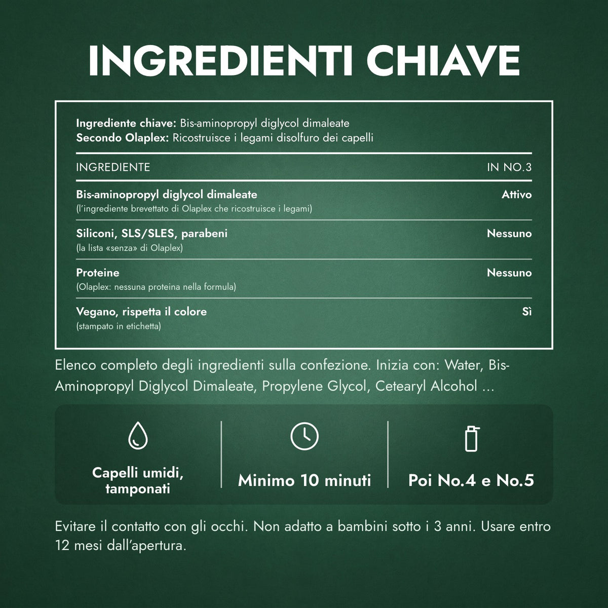 Ingredienti chiave: Olaplex No.3 Hair Perfector