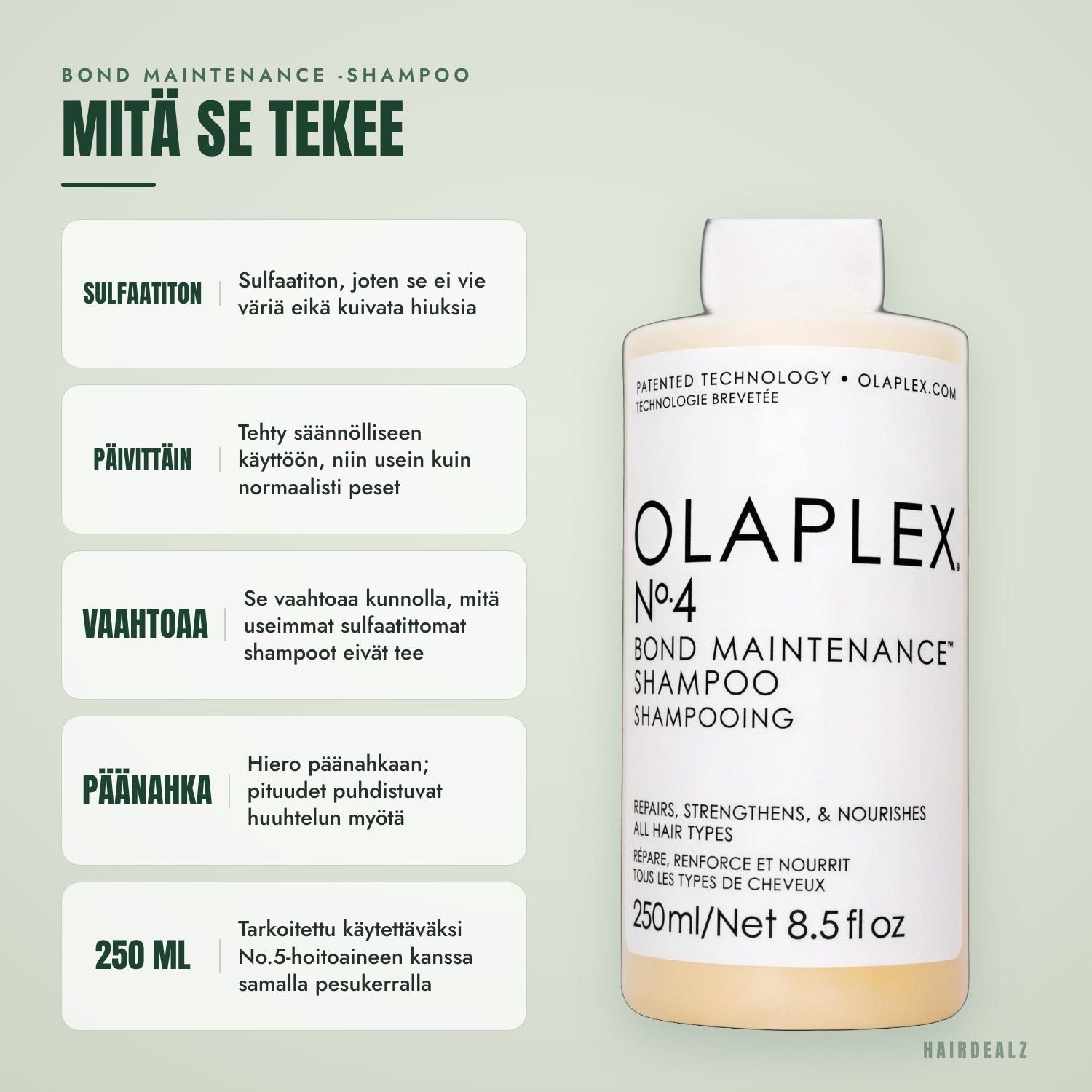 Mitä Olaplex No.4 tekee