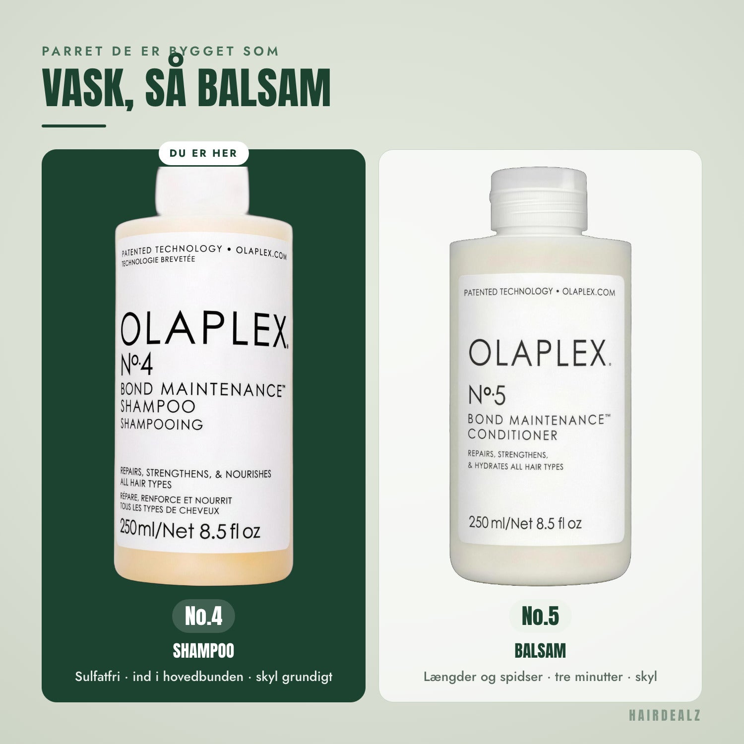 Hvilken Olaplex du kan kombinere med Olaplex No.4