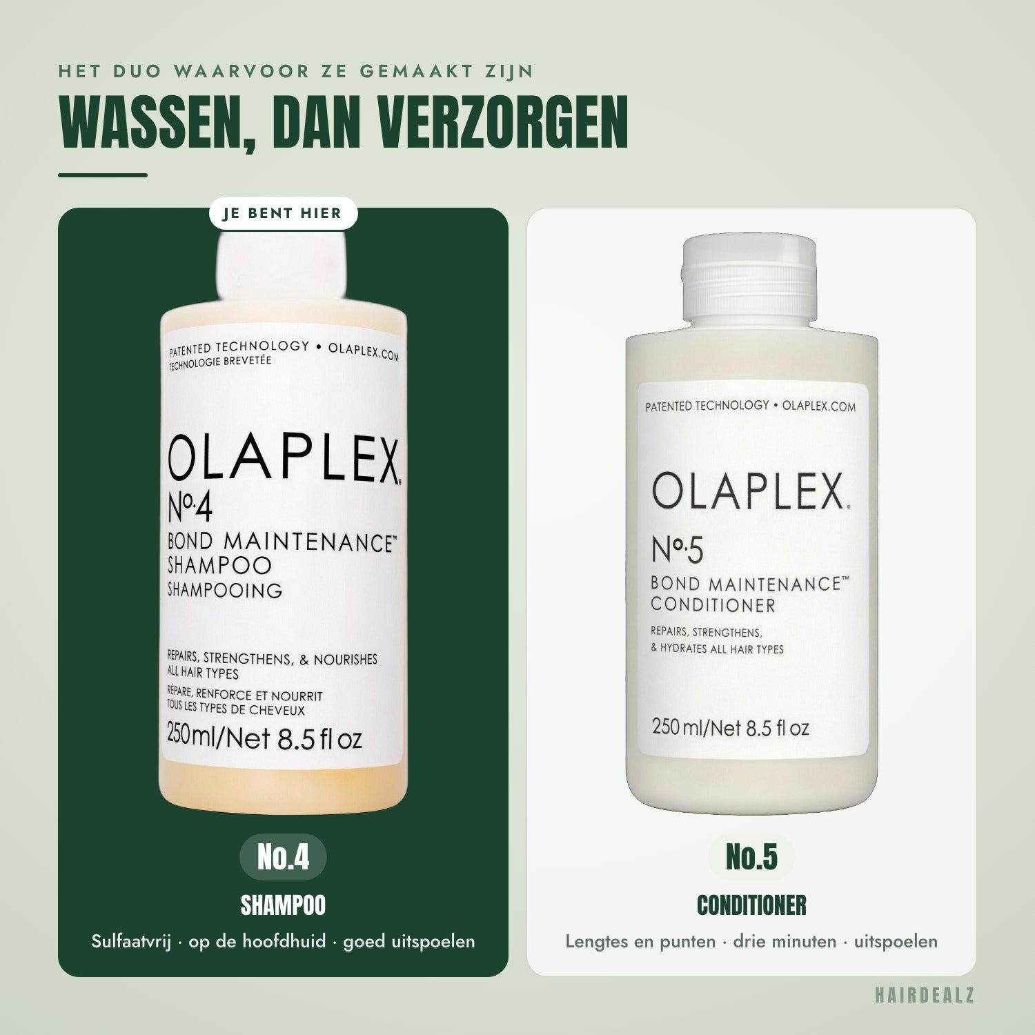 Welke Olaplex je met Olaplex No.4 combineert