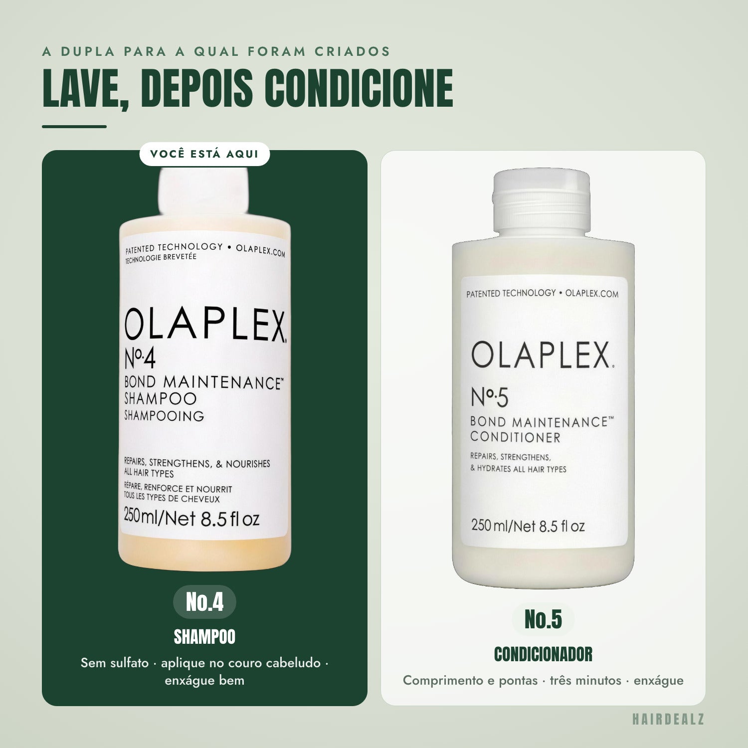 Com qual Olaplex combinar o Olaplex No.4