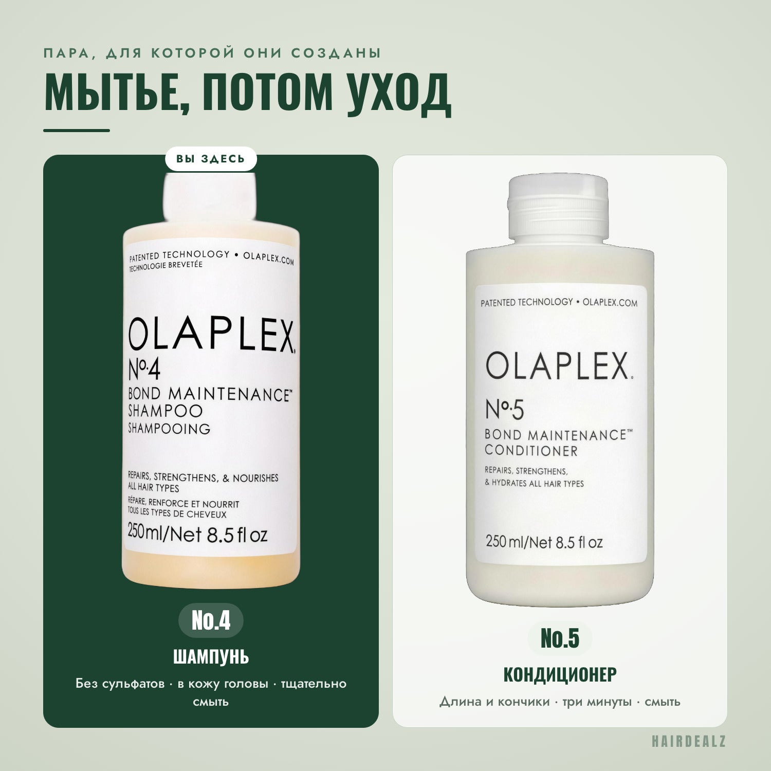 С каким средством Olaplex сочетать Olaplex No.4