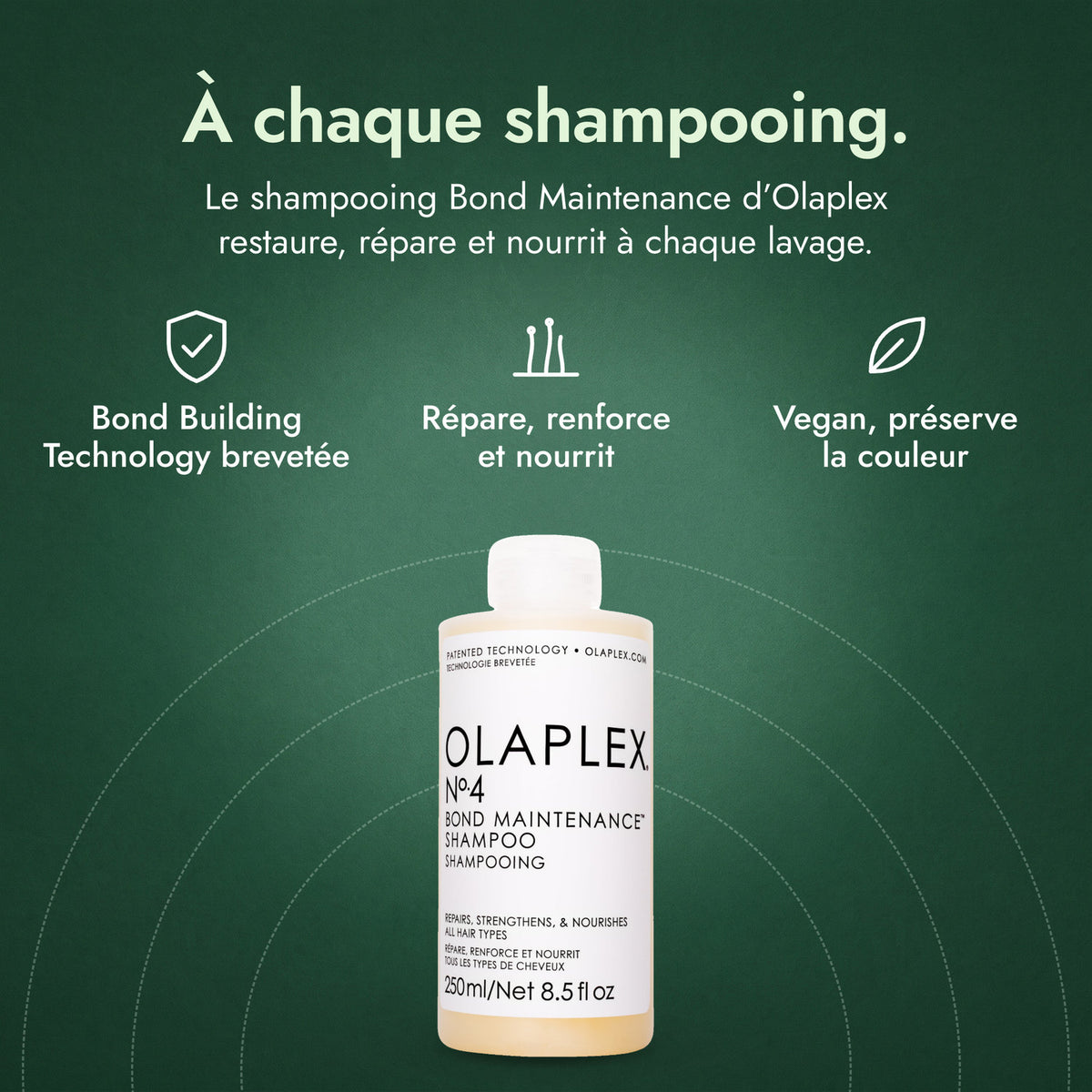Olaplex No.4 Bond Maintenance Shampoo: À chaque shampooing. Bond Building Technology brevetée, Répare, renforce et nourrit, Vegan, préserve la couleur