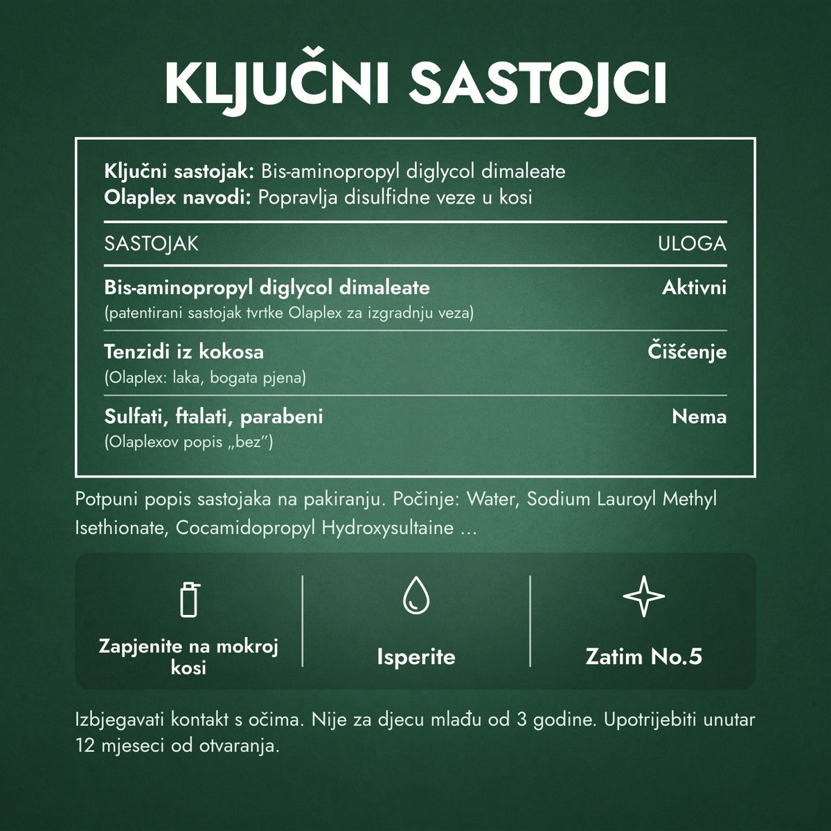 Ključni sastojci: Olaplex No.4 Bond Maintenance Shampoo