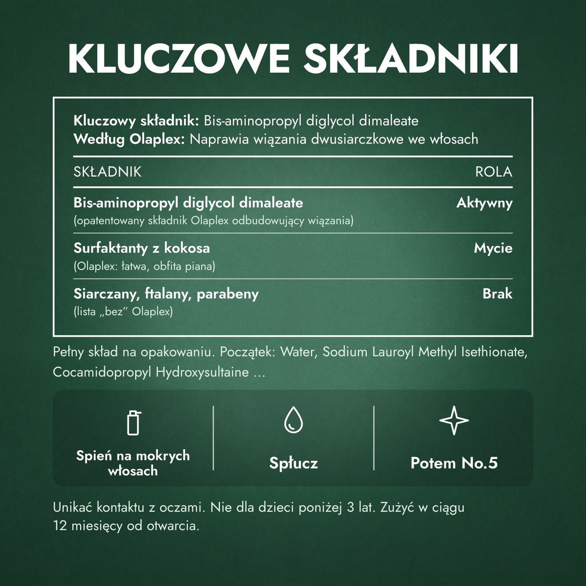 Kluczowe składniki: Olaplex No.4 Bond Maintenance szampon