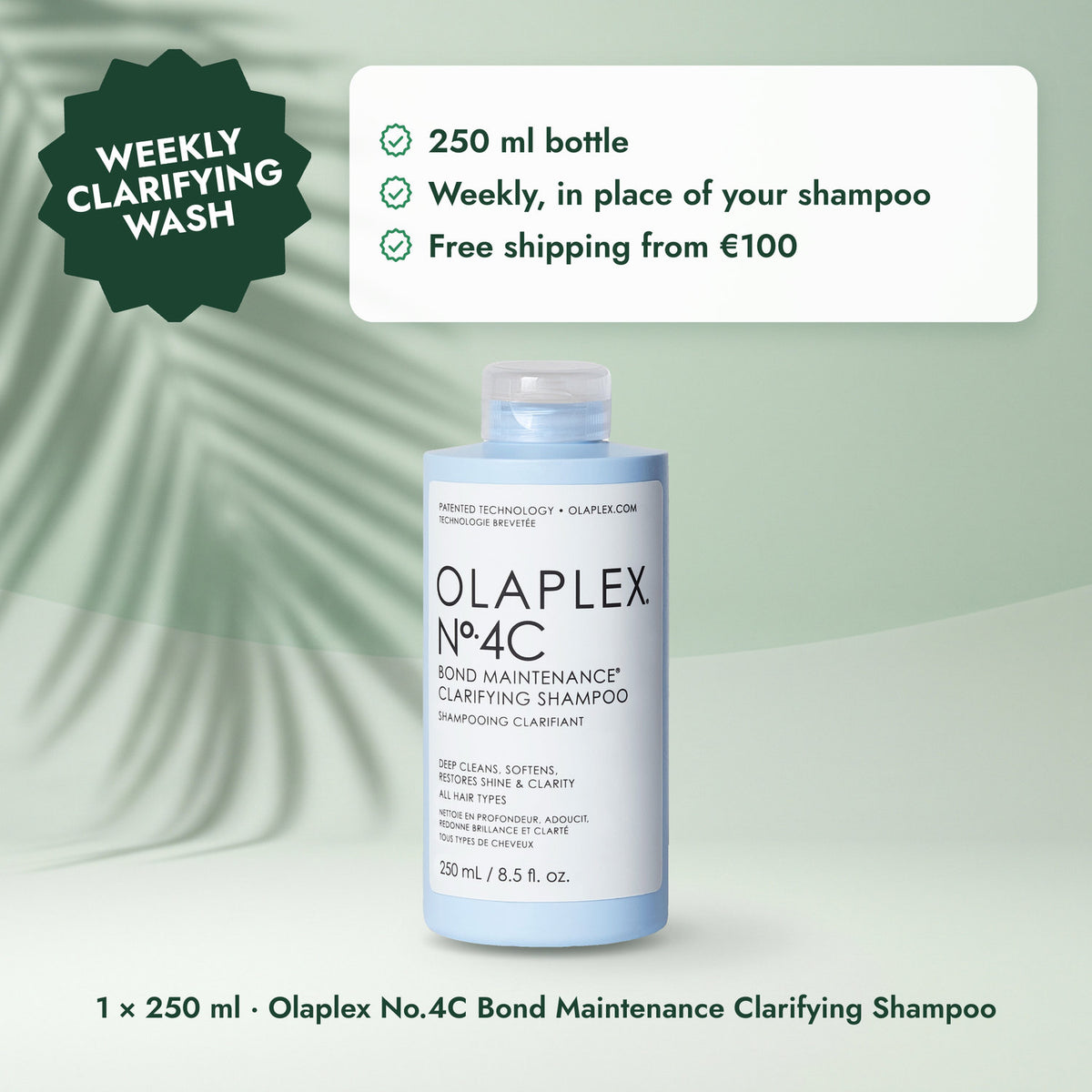 Olaplex No.4C Bond Maintenance Clarifying Shampoo: Olaplex No.4C Bond Maintenance Clarifying Shampoo (250ml)