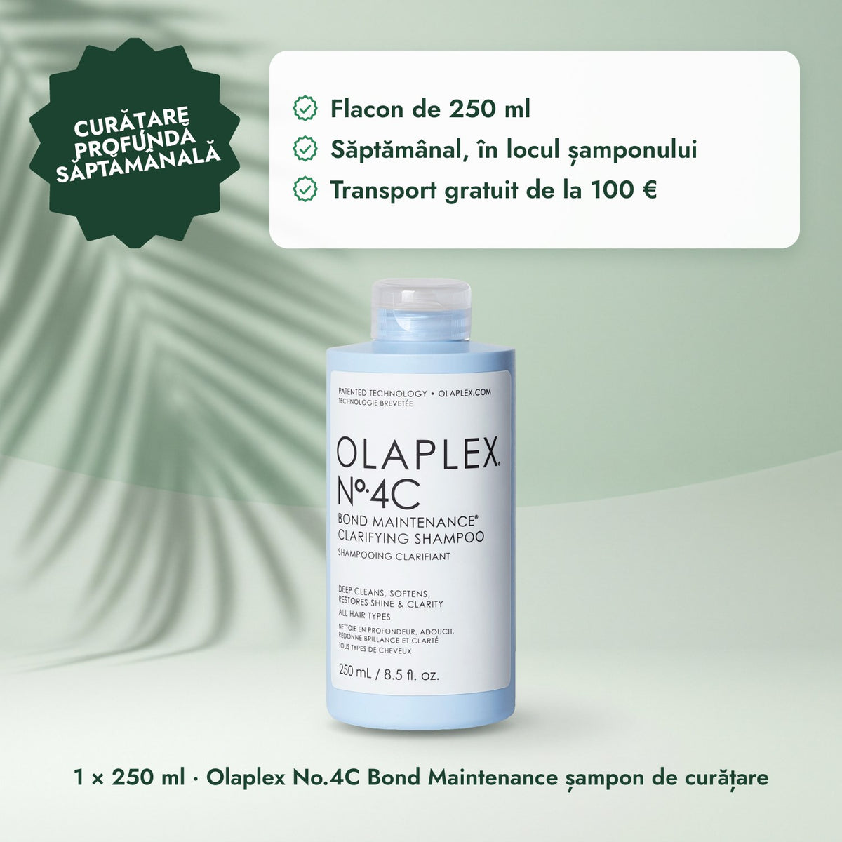 1 × 250 ml · Olaplex No.4C Bond Maintenance șampon de curățare: Curățare profundă săptămânală