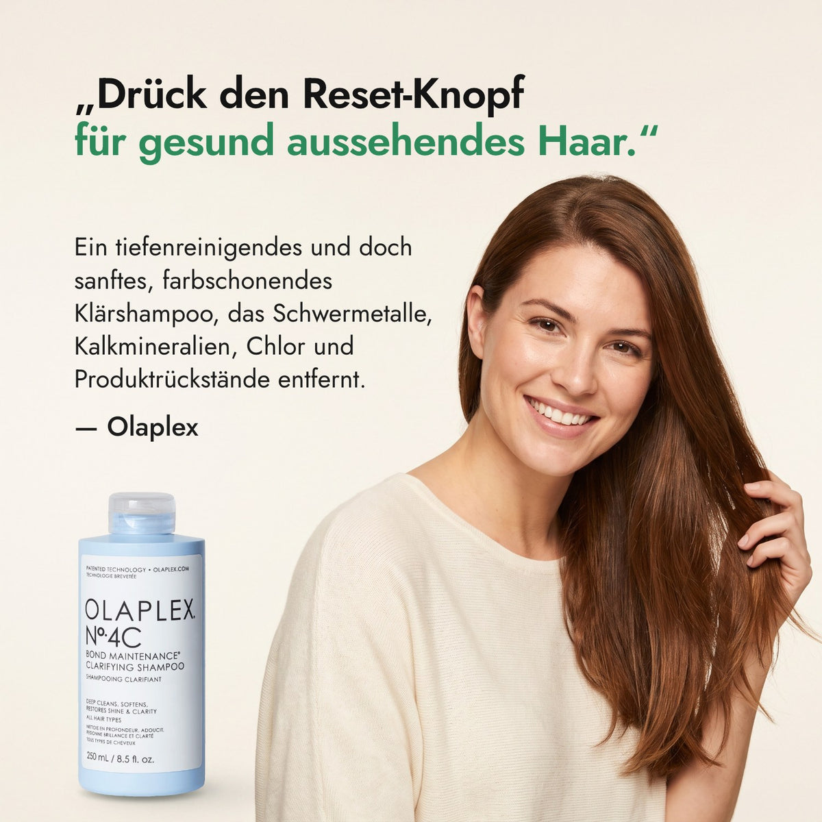Drück den Reset-Knopf für gesund aussehendes Haar. — Olaplex