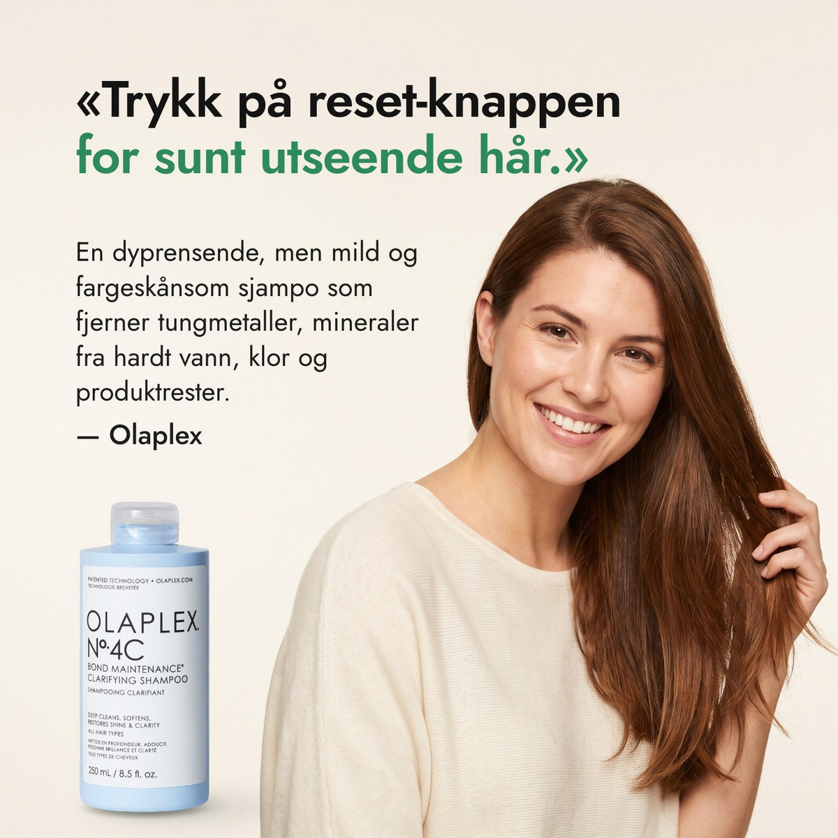Trykk på reset-knappen for sunt utseende hår. — Olaplex