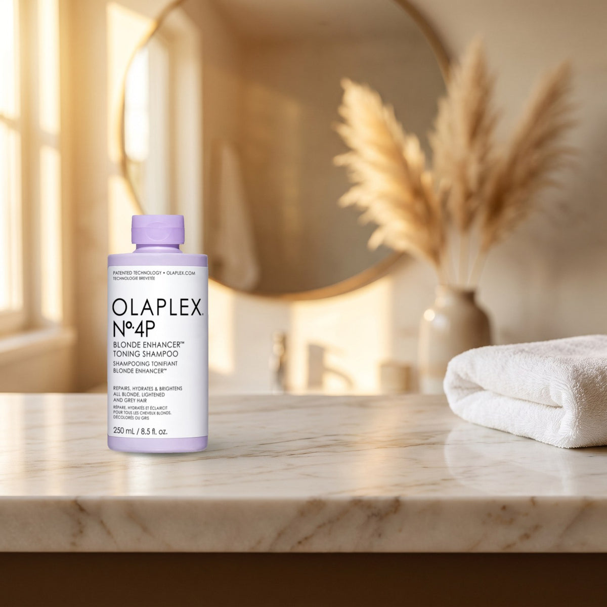 Olaplex No.4P Blonde Enhancer Champô Tonalizante no dia a dia