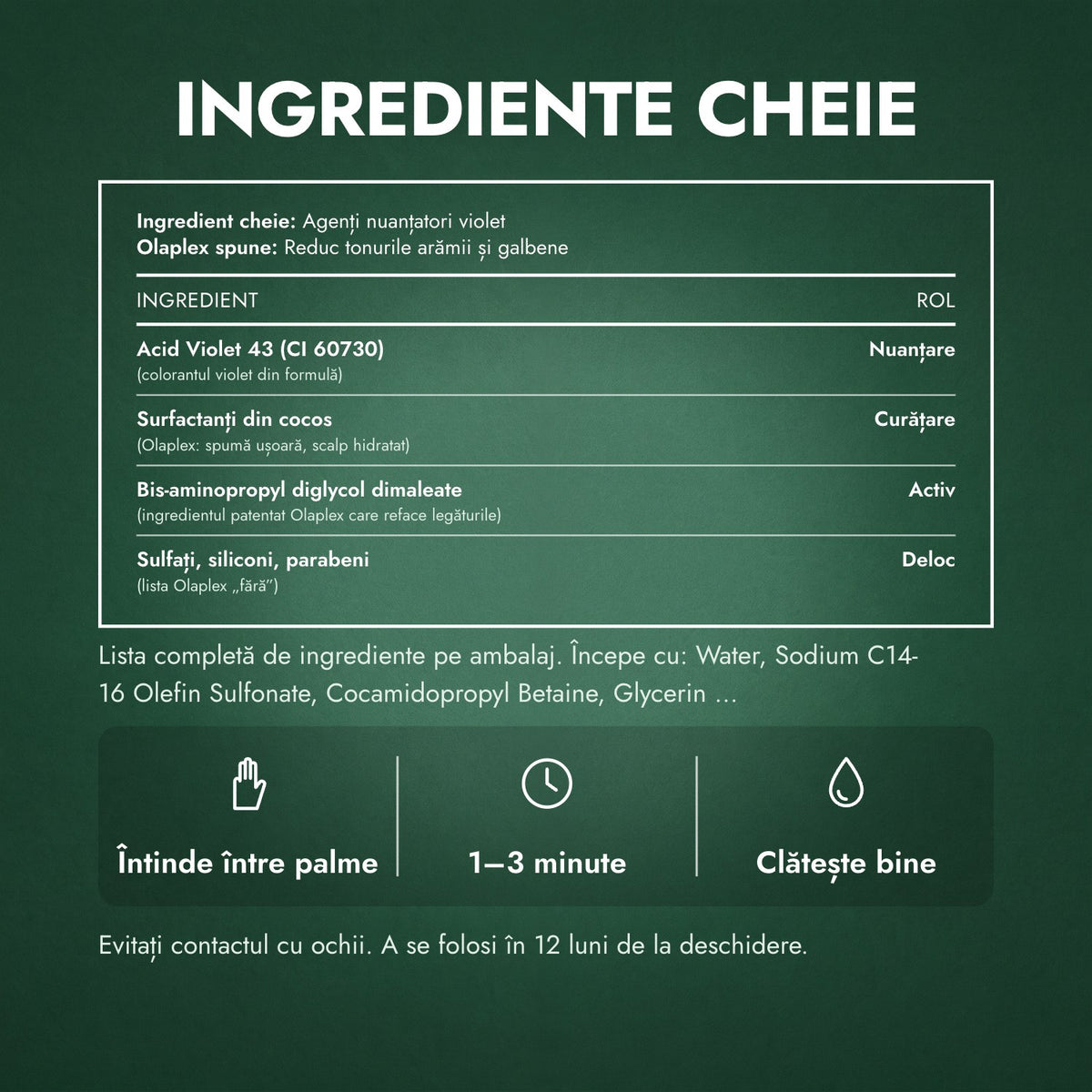 Ingrediente cheie: Olaplex No.4P Blonde Enhancer Toning șampon