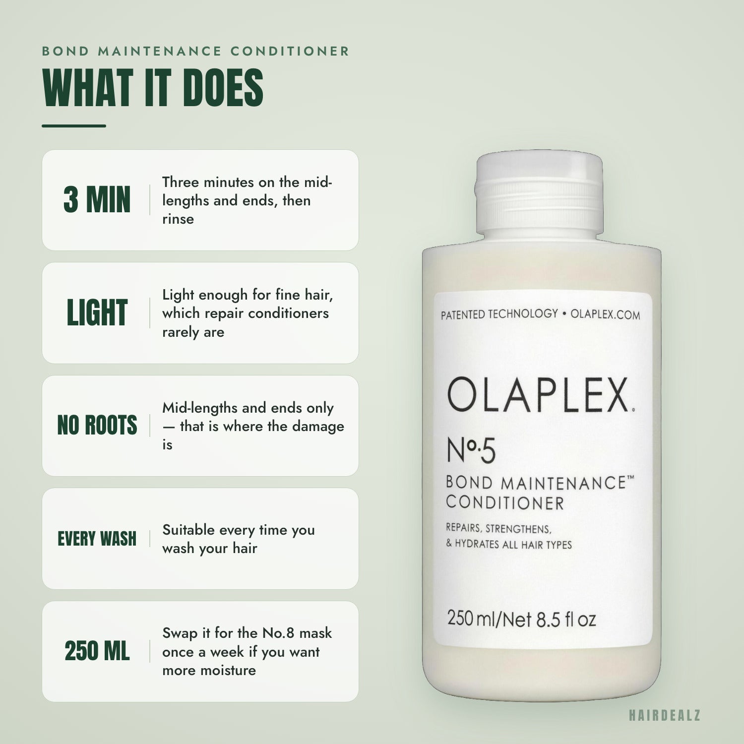 What Olaplex No.5 does