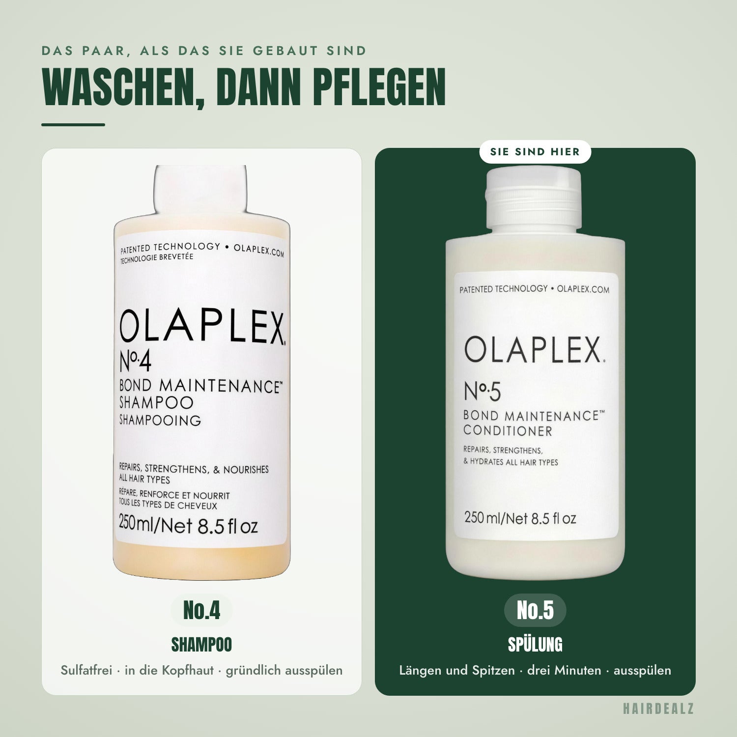 Welches Olaplex zu Olaplex No.5 passt