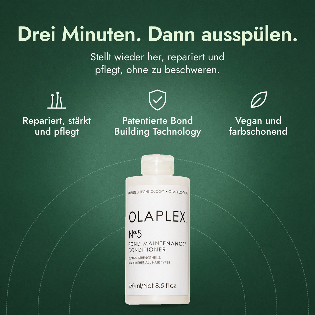 Olaplex No.5 Bond Maintenance Conditioner: Drei Minuten. Dann ausspülen. Repariert, stärkt und pflegt, Patentierte Bond Building Technology, Vegan und farbschonend
