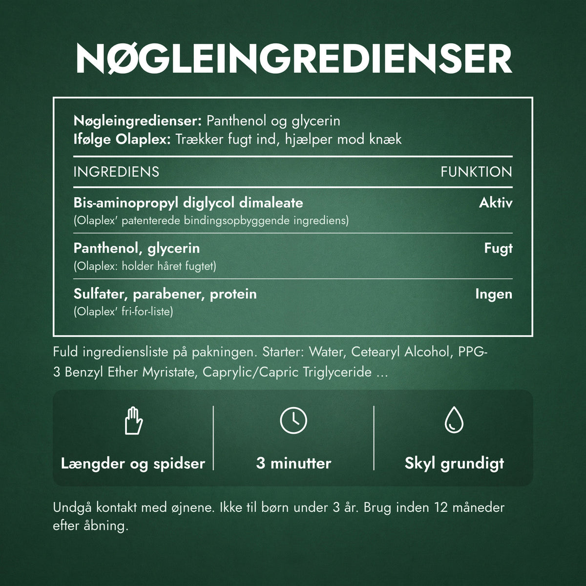 Nøgleingredienser: Olaplex No.5 Bond Maintenance Conditioner