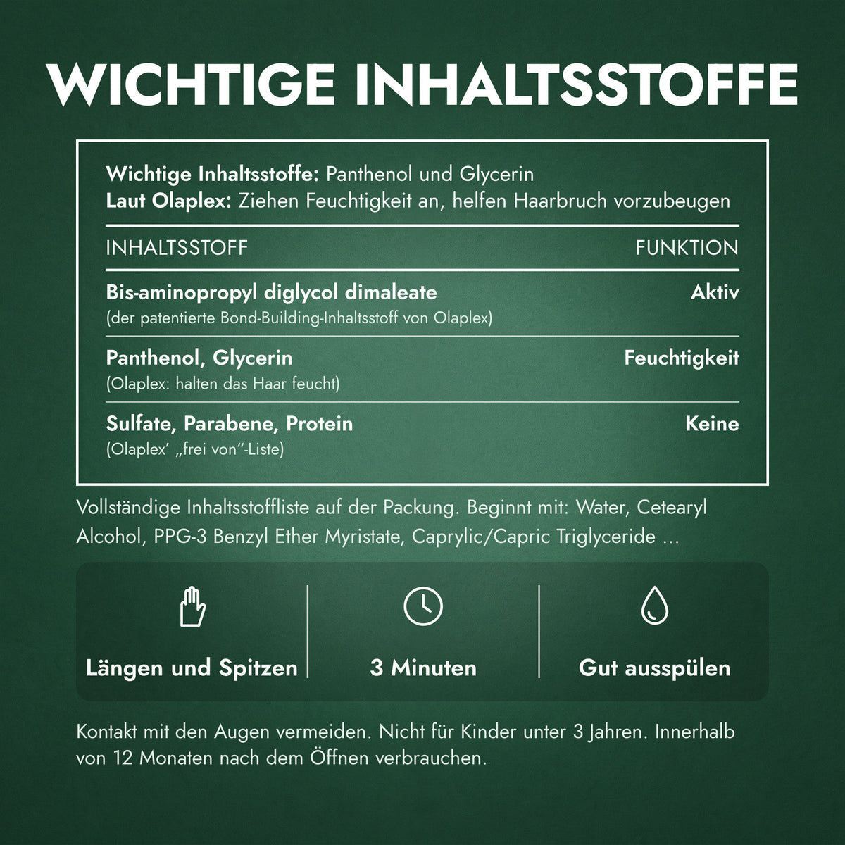 Wichtige Inhaltsstoffe: Olaplex No.5 Bond Maintenance Conditioner