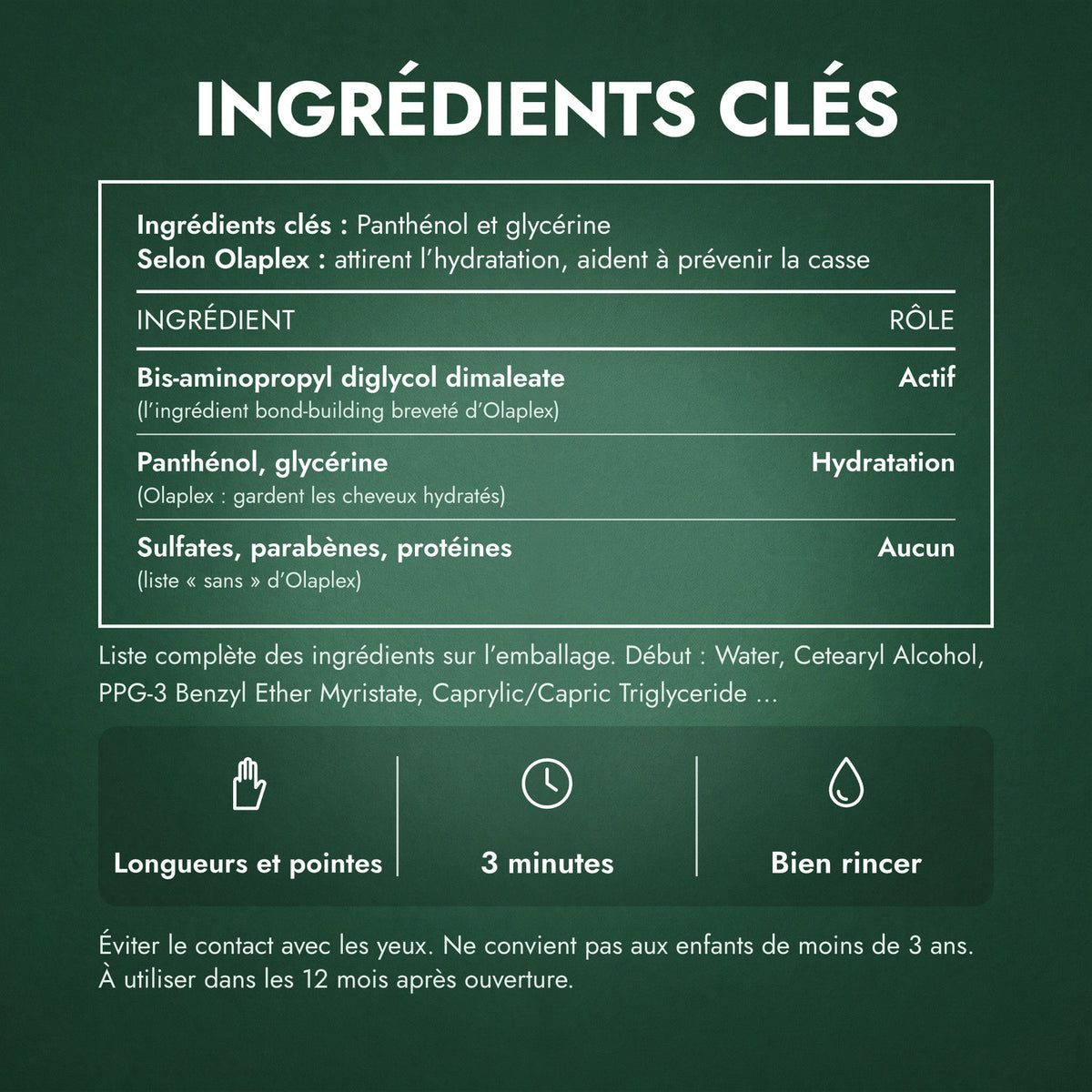 Ingrédients clés: Olaplex No.5 Bond Maintenance Conditioner