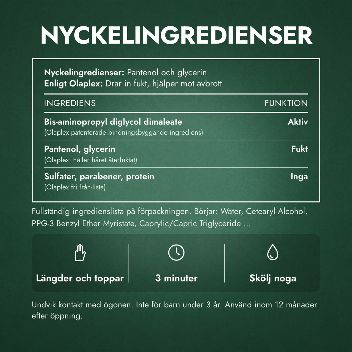 Nyckelingredienser: Olaplex No.5 Bond Maintenance Conditioner