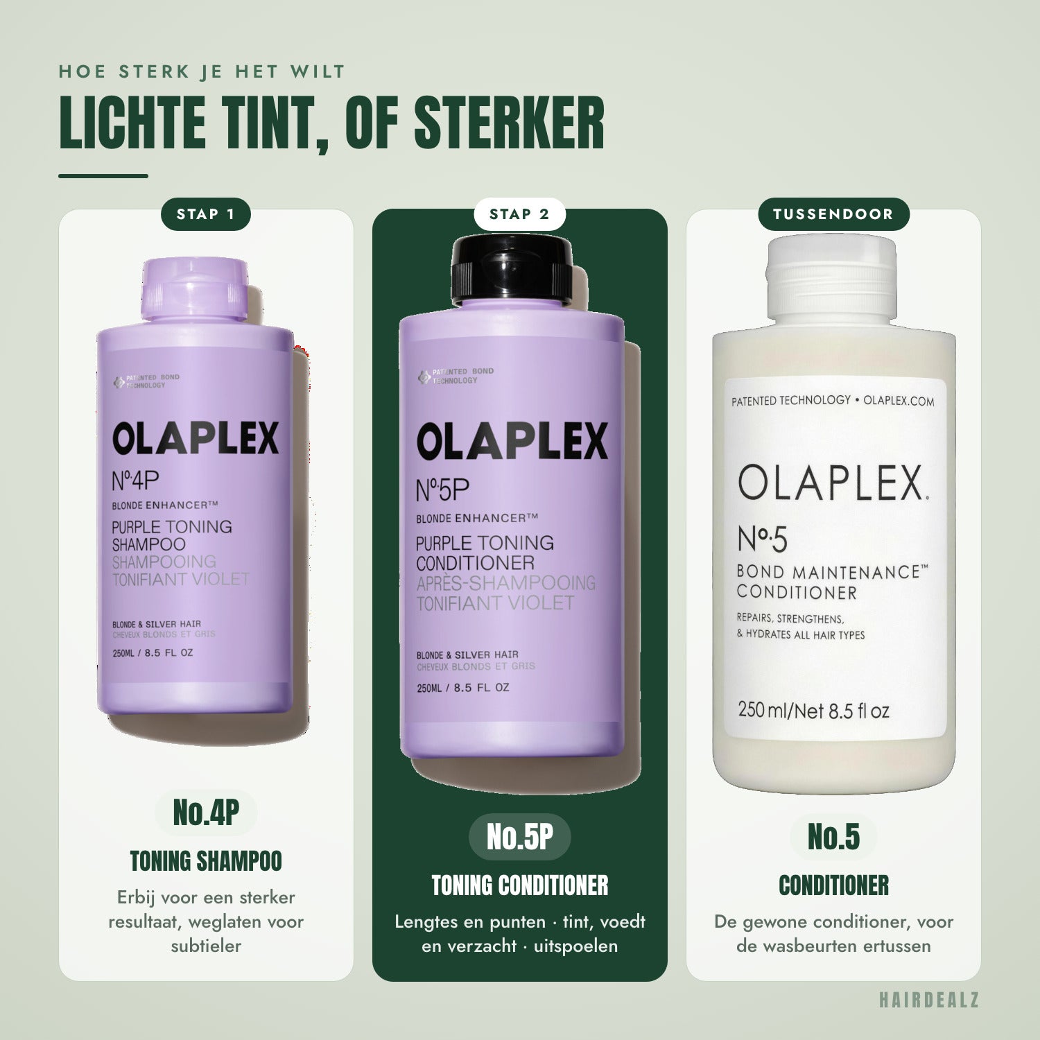 Welke Olaplex je met Olaplex No.5P combineert