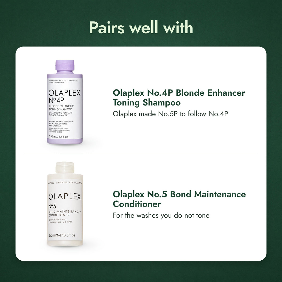 Olaplex No.5P Blonde Enhancer Toning Conditioner: free gifts and what goes with it